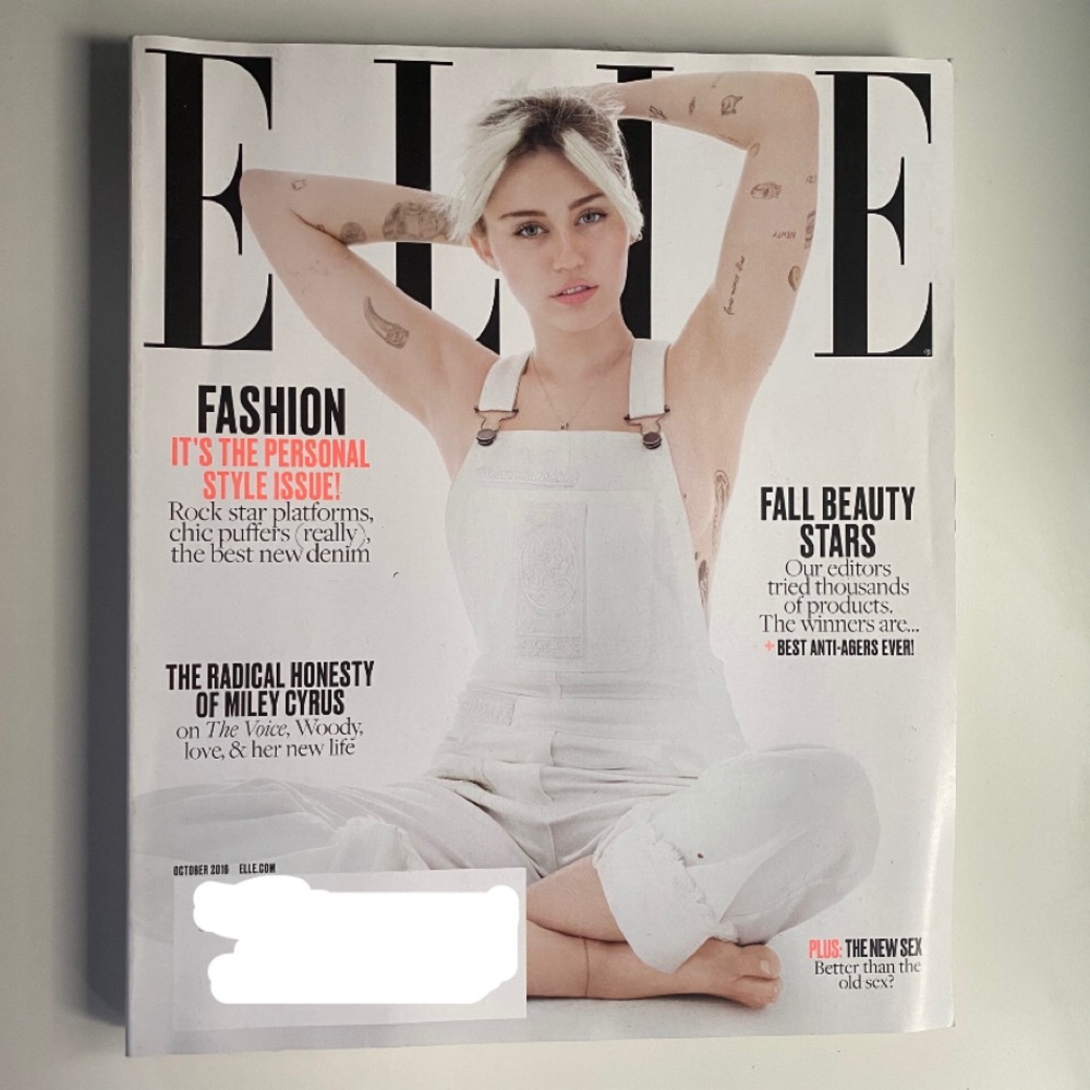 Elle Magazine Miley Cyrus